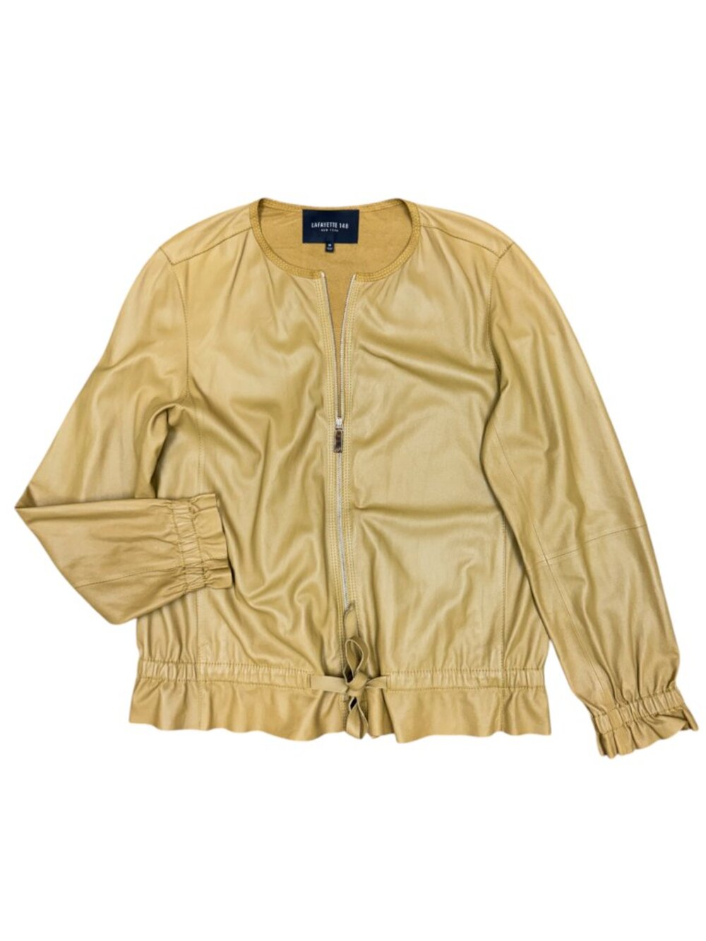 LAFAYETTE 148 NY | Women's | NEW | Lambskin Leather Double-Zip Jacket | Med.